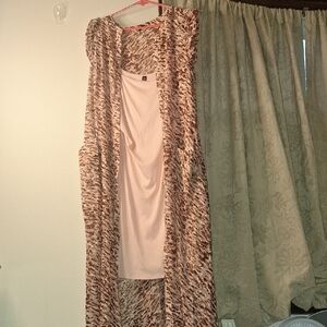 Simply Vera Vera Wang Pink and Mauve Midi Dress